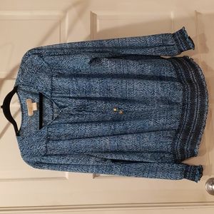 Michael Kors Pretty Women's Blue Blouse Size 2x